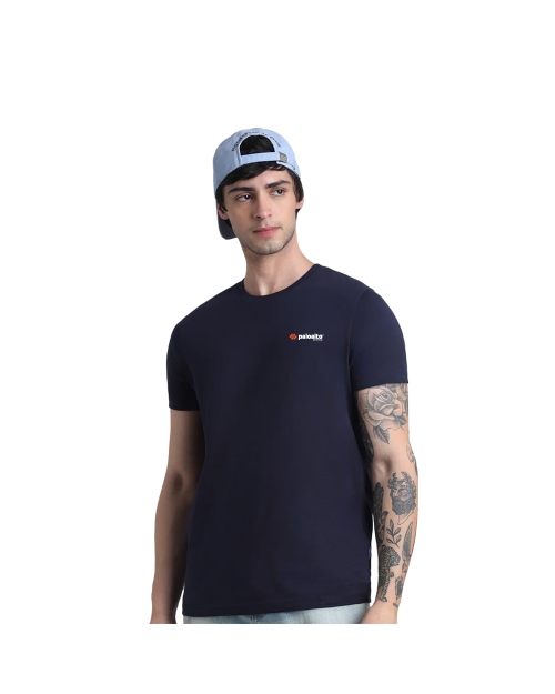 Jack & Jones Joren Unisex Round Neck T-shirt-Navy Blue